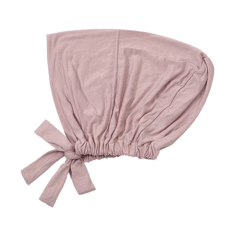 Soft Cotton Modal under Cap Inner Hijab Bands Stretchy Muslim Women Bandage Underscarf Bonnet Islamic Turban Headband Adjustable