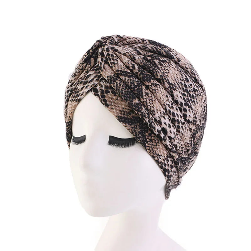 New Women Soft Floral Print Cotton Women Turban Hats Fashion Banadans Cancer Headwrap Chemo Cap Head Wrap Hair Accessories